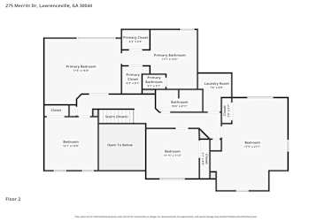 Floor plan 3 for 275 Merritt Dr