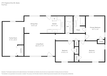 Floor plan 1 for 2751 Flagstone Dr SE