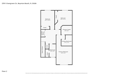 Floor plan 1 for 2781 S Evergreen Cir