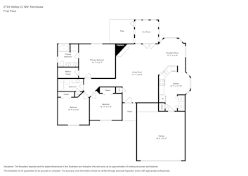 Floor plan 1 for 2793 Wellsly Ct NW