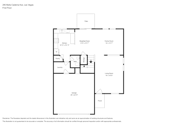 Floor plan 1 for 280 Bella Calabria Ave
