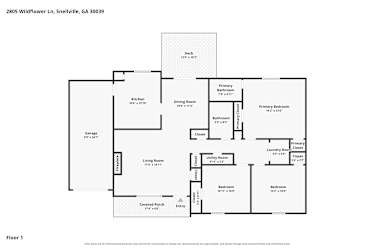Floor plan 1 for 2805 Wildflower Ln