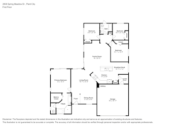 Floor plan 1 for 2808 Spring Meadow Dr
