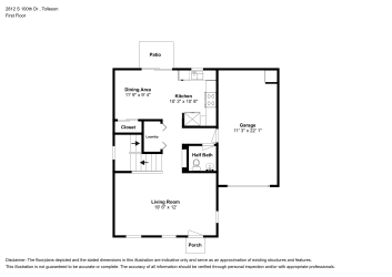 Floor plan 1 for 2812 S 100th Dr