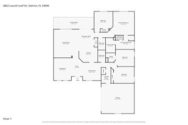 Floor plan 1 for 2822 Laurel Leaf Dr
