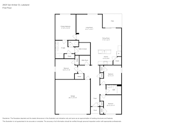 Floor plan 1 for 2825 Van Amber Ct