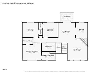 Floor plan 2 for 28324 229th Ave SE