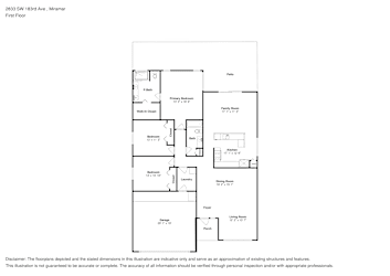 Floor plan 1 for 2833 SW 183rd Ave