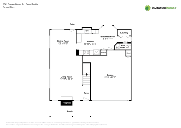 Floor plan 1 for 2841 Garden Grove Rd