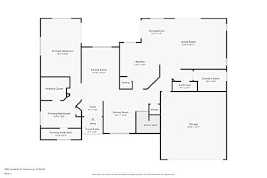 Floor plan 1 for 2850 Longleaf Ct