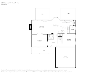 Floor plan 1 for 2860 Ironwood Dr