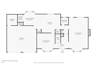 Floor plan 1 for 2862 Wynford Dr SW