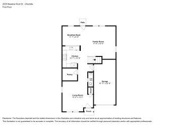 Floor plan 1 for 2935 Meadow Knoll Dr