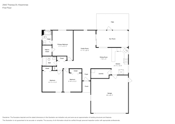 Floor plan 1 for 2940 Theresa Dr