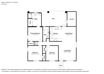 Floor plan 1 for 2944 W Solano Dr N