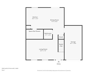Floor plan 1 for 2s526 Cynthia Dr