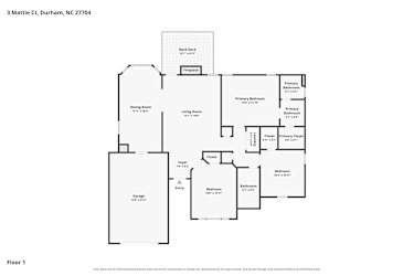 Floor plan 1 for 3 Mattie Ct