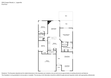 Floor plan 1 for 3004 Cooper Woods Ln