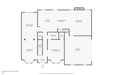 Floor plan 1 for 3004 Rochelle Ct