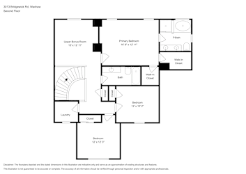 Floor plan 2 for 3013 Bridgewick Rd