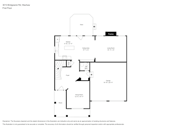 Floor plan 1 for 3013 Bridgewick Rd