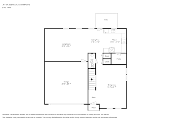 Floor plan 1 for 3015 Cesareo Dr