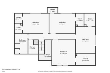 Floor plan 3 for 3018 Falling Brook Dr