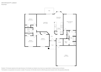 Floor plan 1 for 3023 Wentworth Pl
