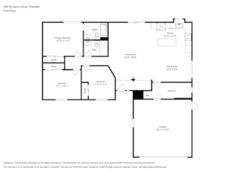 Floor plan 1 for 304 W Alamo Drive