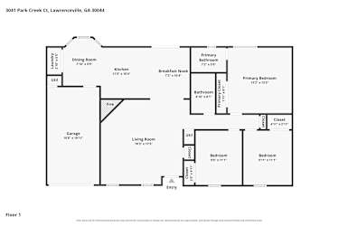 Floor plan 1 for 3041 Park Creek Ct