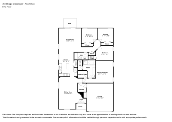 Floor plan 1 for 3042 Eagle Crossing Dr