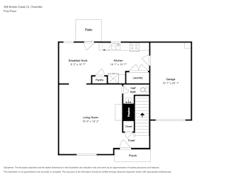 Floor plan 1 for 306 Bristle Creek Ct