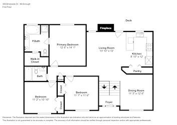 Floor plan 2 for 306 Brookside Dr