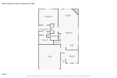 Floor plan 2 for 30631 Gardenia Trace Dr
