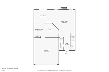 Floor plan 1 for 3077 Sable Run Rd
