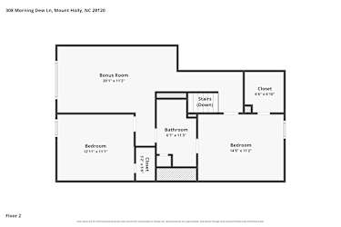 Floor plan 2 for 308 Morning Dew Ln