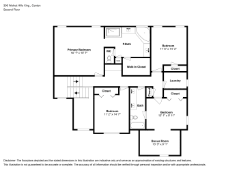 Floor plan 2 for 308 Walnut Hills Xing