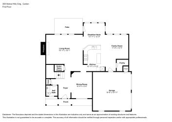 Floor plan 1 for 308 Walnut Hills Xing