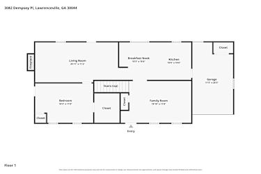 Floor plan 1 for 3082 Dempsey Pl