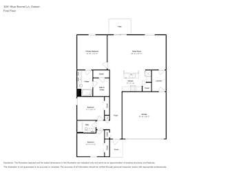 Floor plan 1 for 3091 Blue Bonnet Ln