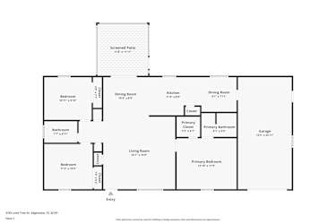 Floor plan 1 for 3103 Lime Tree Dr