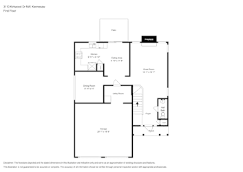 Floor plan 1 for 3110 Kirkwood Dr NW