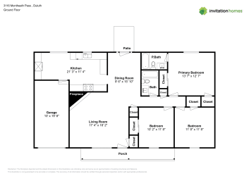 Floor plan 1 for 3116 Montheath Pass
