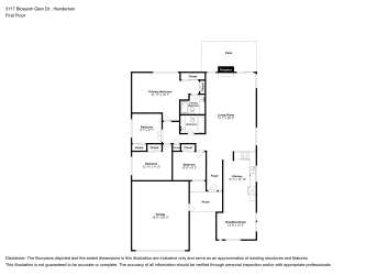Floor plan 1 for 3117 Blossom Glen Dr