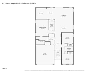 Floor plan 1 for 3131 Queen Alexandria Dr