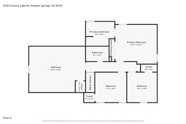 Floor plan 2 for 3142 Country Lake Dr