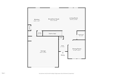 Floor plan 1 for 3149 Birdsong Ave