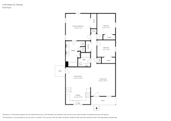 Floor plan 1 for 3154 Alston Dr