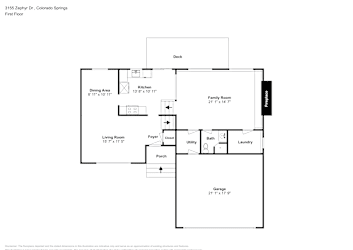 Floor plan 1 for 3155 Zephyr Dr