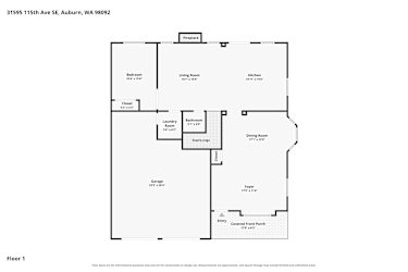 Floor plan 1 for 31595 115th Ave SE